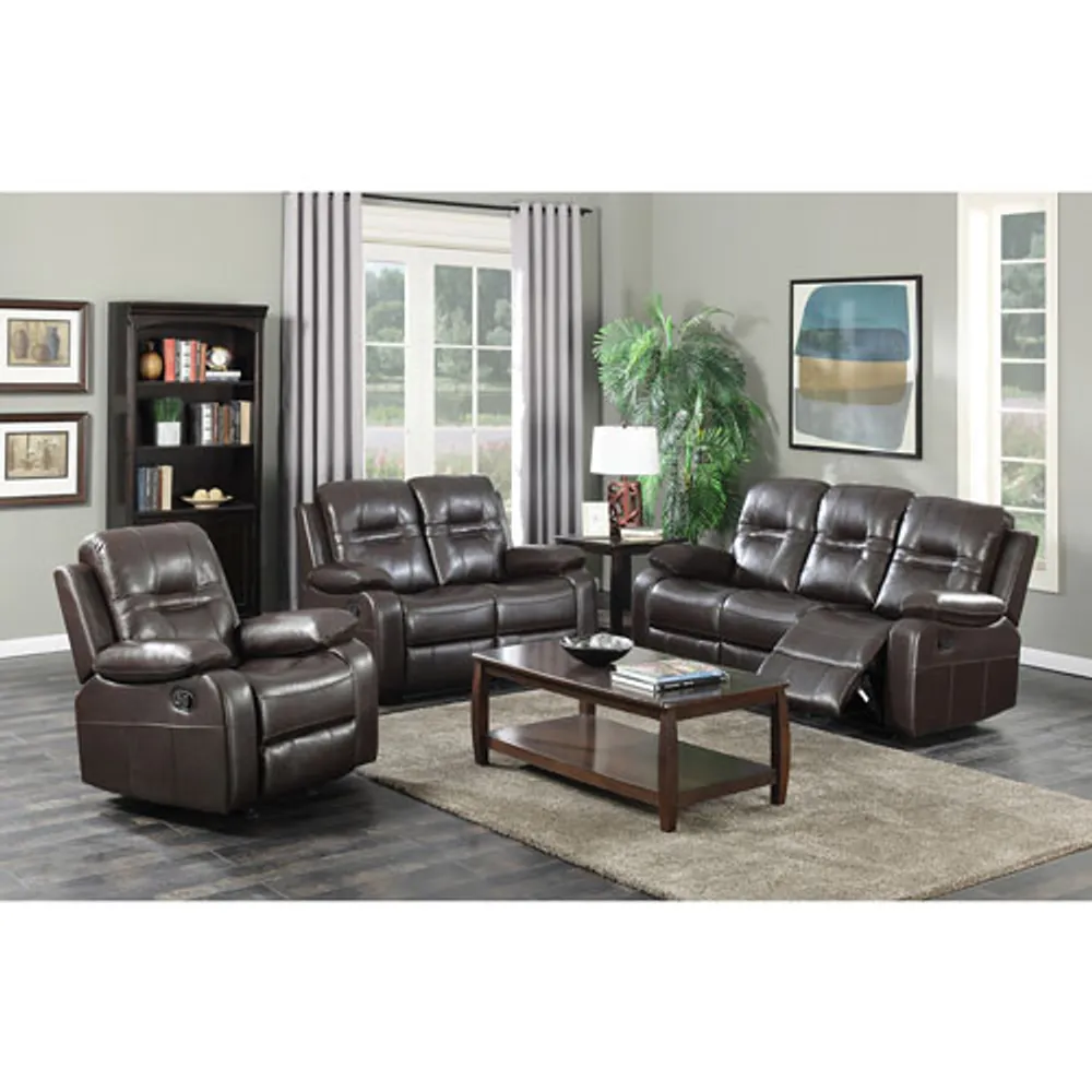 Napolean Reclining Sofa - Brown