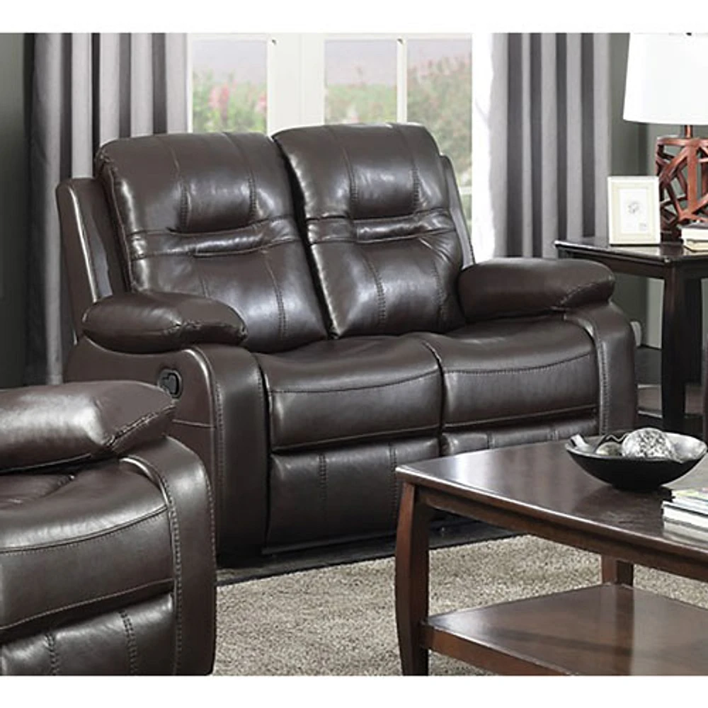 Napolean Reclining Loveseat - Brown