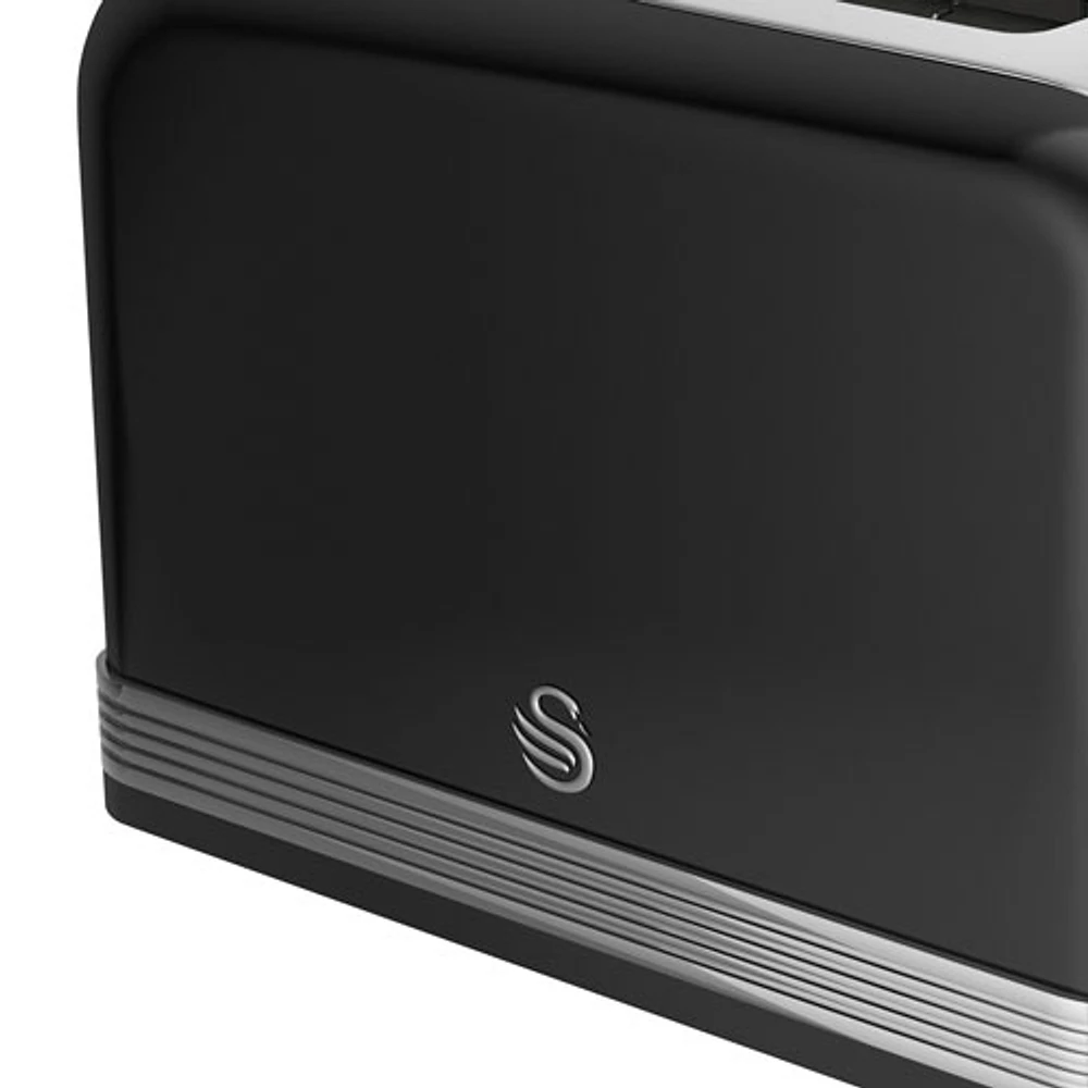 Swan Retro Toaster - 2 Slice - Black