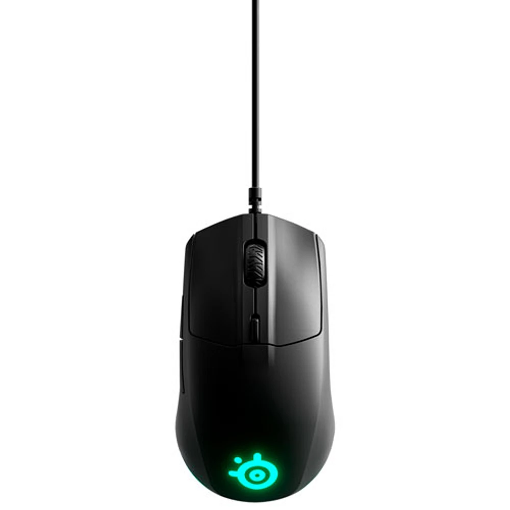 SteelSeries Rival 3 8500 DPI Optical Gaming Mouse - Black