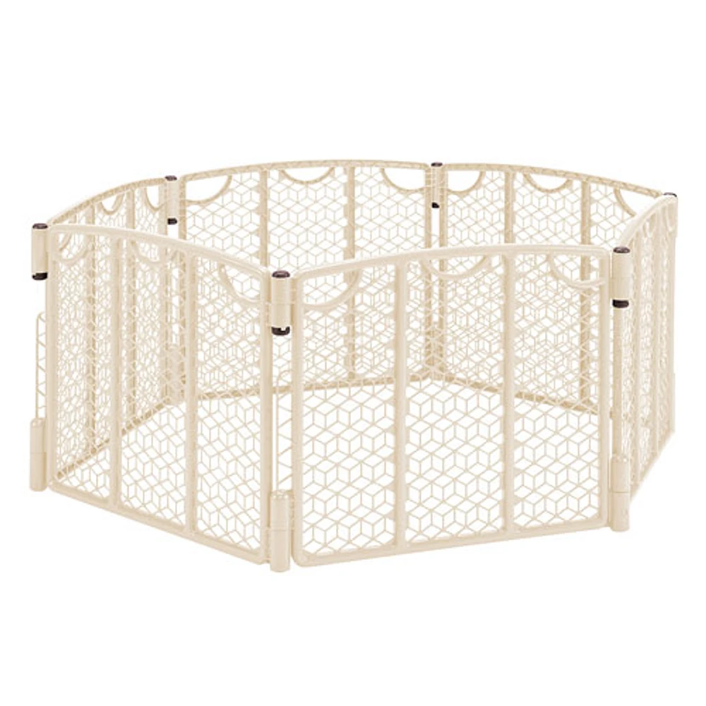 Evenflo Pressure/Hardware Mounted/ Freestanding Versatile Play Space - Cream