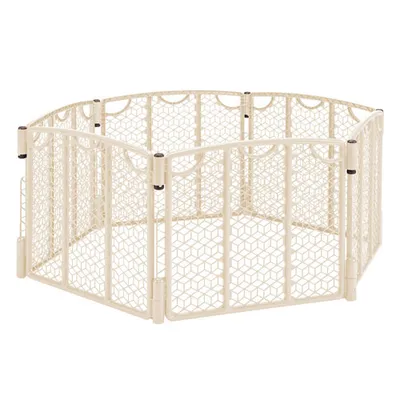 Evenflo Pressure/Hardware Mounted/ Freestanding Versatile Play Space - Cream