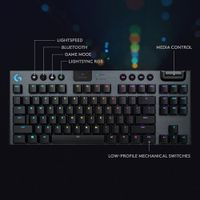 Logitech G915 TKL LIGHTSPEED Wireless Backlit Mechanical Linear Gaming Keyboard - Carbon