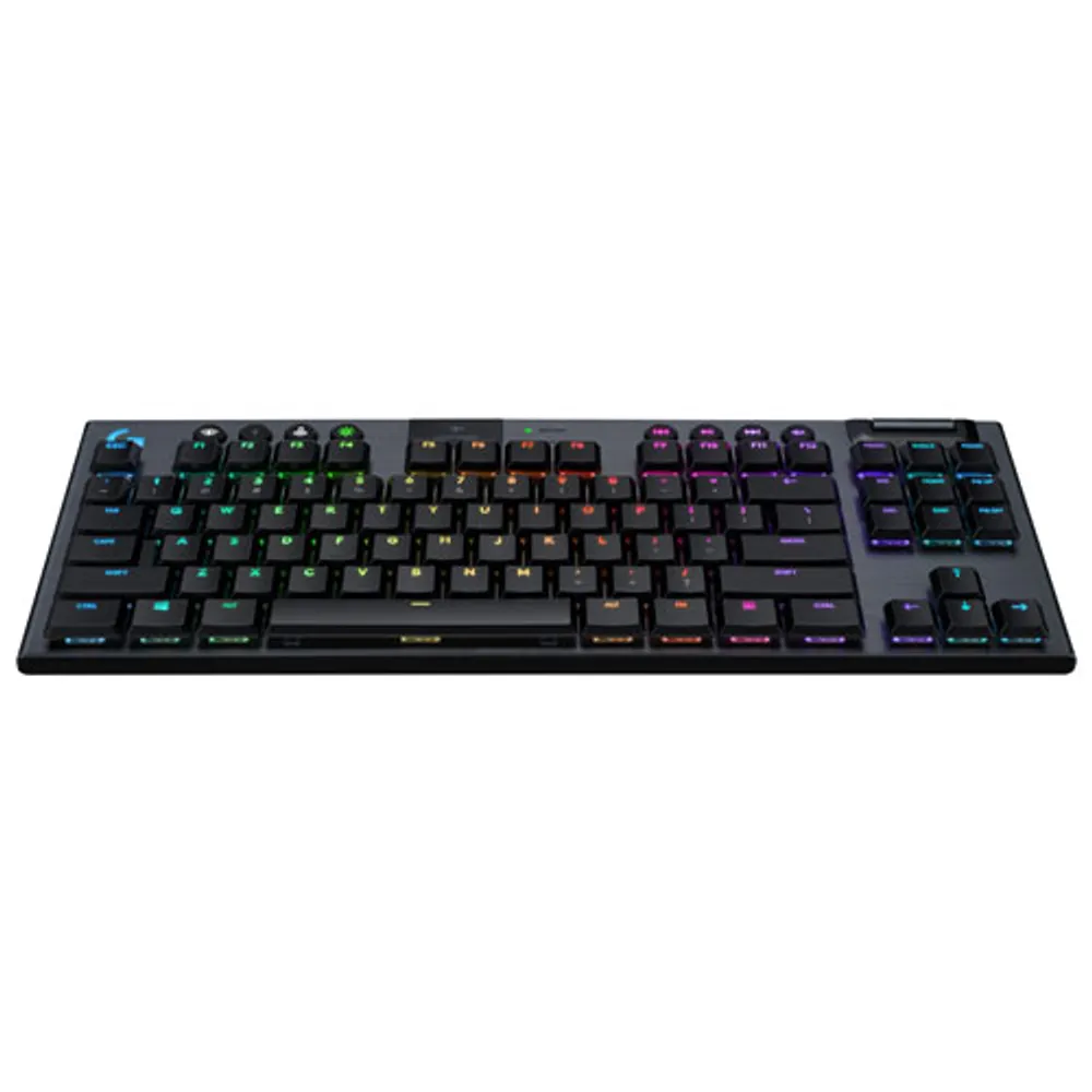 Logitech G915 TKL LIGHTSPEED Wireless Backlit Mechanical Clicky Gaming Keyboard - Carbon