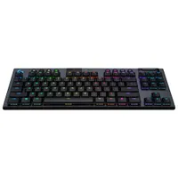 Logitech G915 TKL LIGHTSPEED Wireless Backlit Mechanical Clicky Gaming Keyboard - Carbon