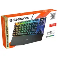 Clavier de jeu mécanique rétroéclairé Red Apex 7 sans pavé numérique de SteelSeries