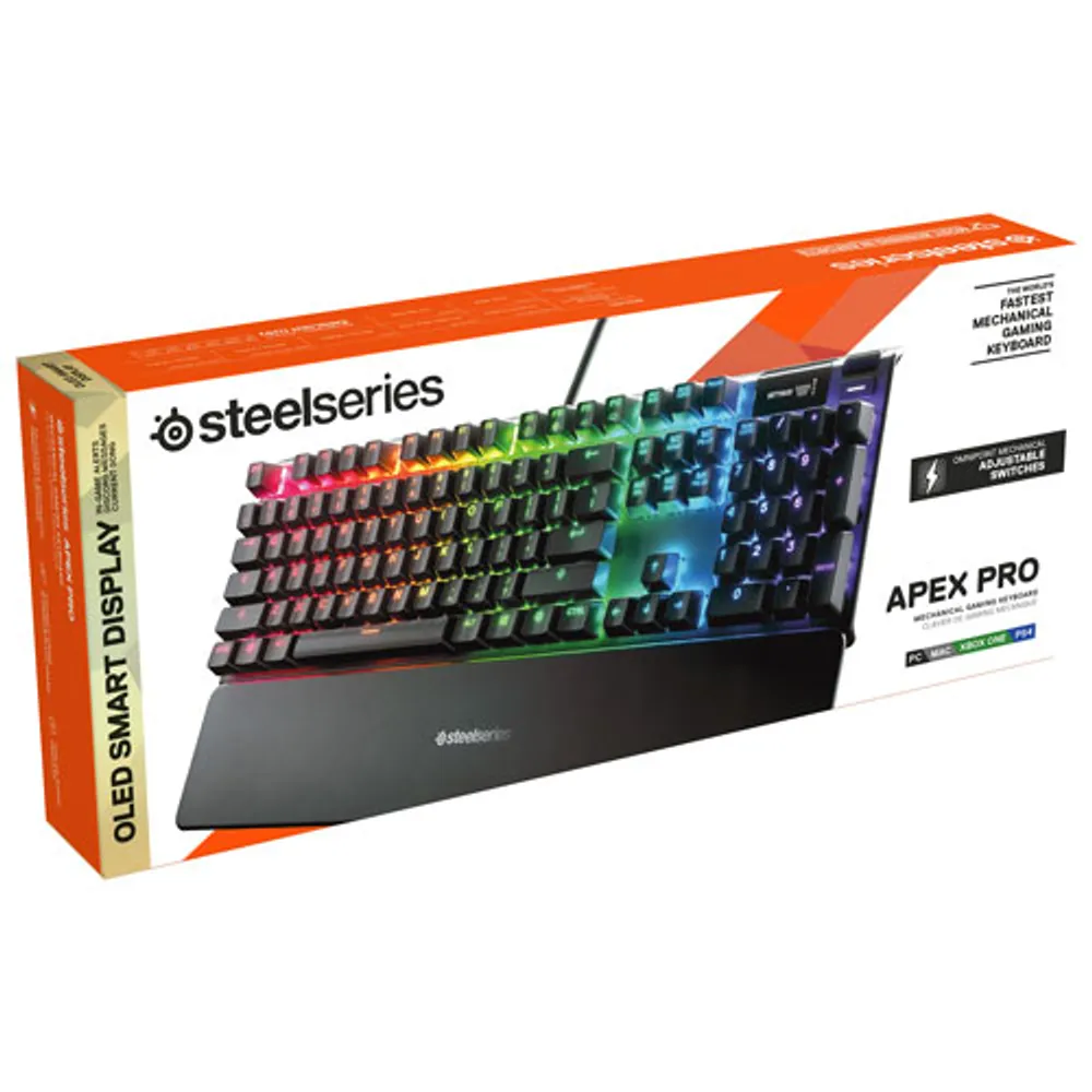 SteelSeries Apex Pro Backlit Mechanical OmniPoint Gaming Keyboard
