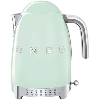 Smeg 50's Style Programmable Electric Kettle - 1.7L - Pastel Green