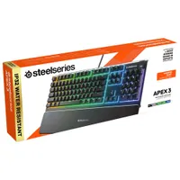 Clavier de jeu rétroéclairé Apex 3 de SteelSeries