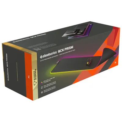 SteelSeries QcK Prism XL Gaming Mouse Pad - Black