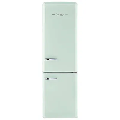 Unique Retro 22" 9 Cu. Ft. Bottom Freezer Refrigerator (UGP-275L LG AC) - Summer Mint Green