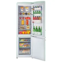 Unique Retro 22" 9 Cu. Ft. Bottom Freezer Refrigerator (UGP-275L LG AC) - Summer Mint Green