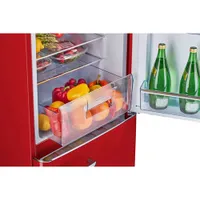 Unique Retro 22" 7 Cu. Ft. Bottom Freezer Refrigerator (UGP-215L R AC) - Candy Red