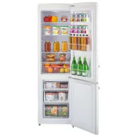 Unique Retro 22" 10 Cu. Ft. Solar-Powered Bottom Freezer Refrigerator (UGP-275L W) - White
