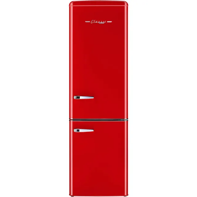 Unique Retro 22 7 Cu. Ft. Bottom Freezer Refrigerator (UGP-215L R AC) - Candy Red