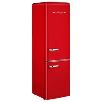 Unique Retro 22" 9 Cu. Ft. Bottom Freezer Refrigerator (UGP-275L R AC) - Candy Red