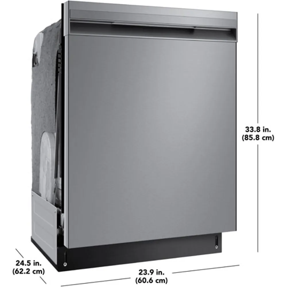 Insignia 24" 49dB Built-In Dishwasher with 3rd Rack, Sensor Wash & Tub (NS-DWR3SS1) - Stainless Steel