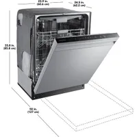 Insignia 24" 49dB Built-In Dishwasher with Third Rack (NS-DWR3SS1) - Stainless Steel