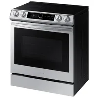 Samsung 30" 6.3 Cu. Ft. True Convection Slide-In Electric Air Fry Range (NE63T8711SS) - Stainless