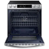 Samsung 30" 6.3 Cu. Ft. True Convection Slide-In Electric Air Fry Range (NE63T8711SS) - Stainless