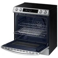 Samsung 30" 6.3 Cu. Ft. True Convection Slide-In Electric Air Fry Range (NE63T8711SS) - Stainless