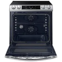 Samsung 30" 6.3 Cu. Ft. Double Oven Slide-In Electric Air Fry Range (NE63T8751SS) - Stainless