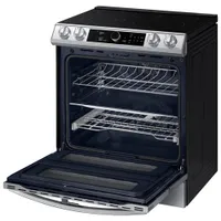 Samsung 30" 6.3 Cu. Ft. Double Oven Slide-In Electric Air Fry Range (NE63T8751SS) - Stainless