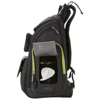 Jeep Adventures Backpack Diaper Bag - Grey/Neon Green