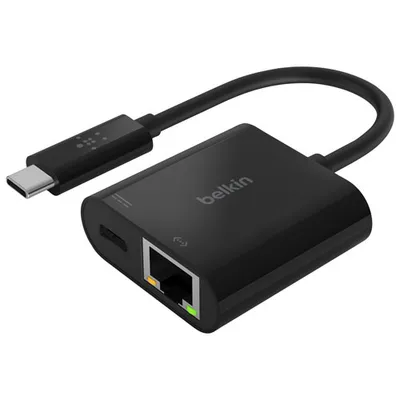 Belkin USB-C to Ethernet & Charge Adapter (INC001BTBK)