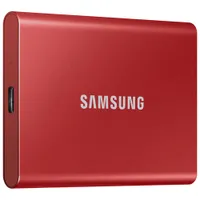 Samsung T7 2TB USB 3.2 External Solid State Drive (MU-PC2T0R/AM) - Red