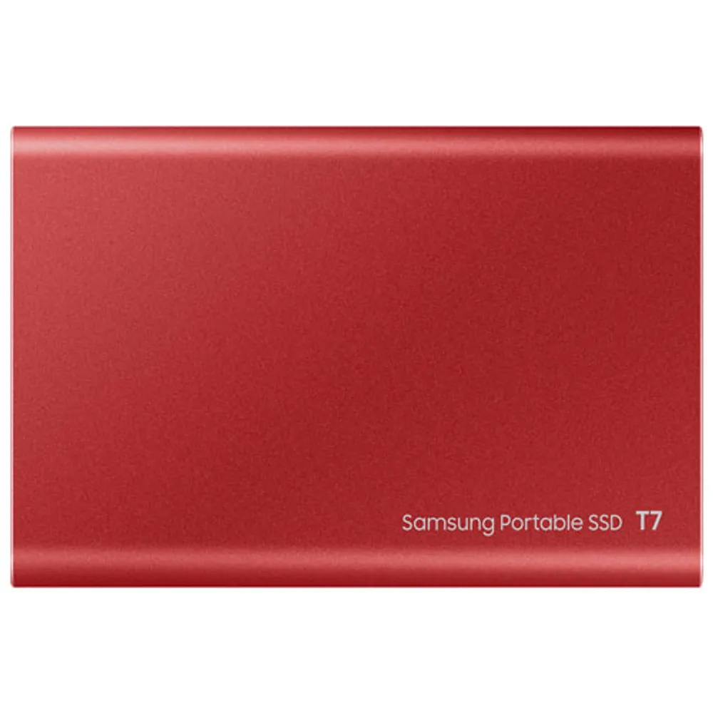 Samsung T7 2TB USB 3.2 External Solid State Drive (MU-PC2T0R/AM) - Red