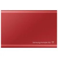 Disque SSD externe USB 3.2 de 2 To T7 de Samsung (MU-PC2T0R/AM) - Rouge