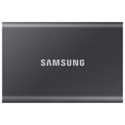 Samsung T7 1TB USB 3.2 External Solid State Drive (MU-PC1T0T/AM) - Grey - English