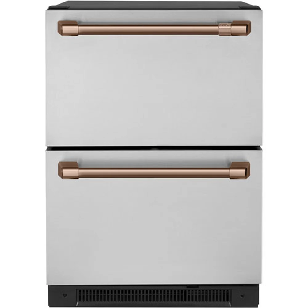 Café 2-Piece Refrigerator Handle Kit (CXQD2H2PNCU) - Brushed Copper