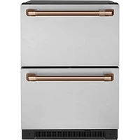 Café 2-Piece Refrigerator Handle Kit (CXQD2H2PNCU) - Brushed Copper