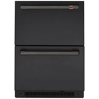 Café 2-Piece Refrigerator Handle Kit (CXQD2H2PNBT) - Brushed Black