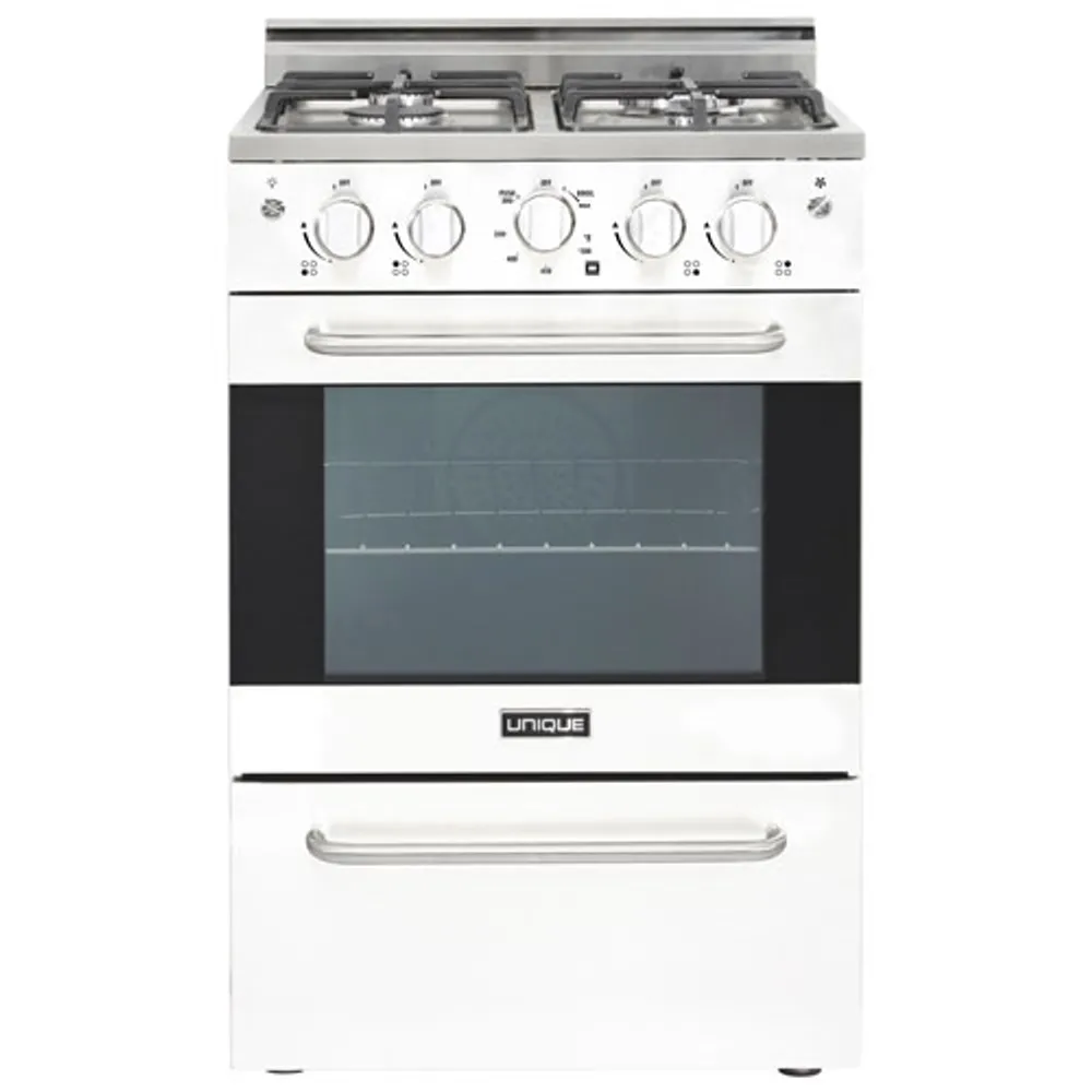 Unique Prestige 24" 2.3 Cu. Ft. Electric Spark Ignition Freestanding Gas Range (UGP-24V PC1