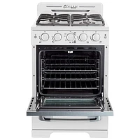 Unique Classic Retro 24" 2.9 Cu. Ft. Fan Convection Freestanding Gas Range (UGP-24CR