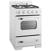 Unique Classic Retro 24" 2.9 Cu. Ft. Fan Convection Freestanding Gas Range (UGP-24CR