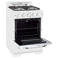 Unique Classic Retro 24" 2.9 Cu. Ft. Fan Convection Freestanding Gas Range (UGP-24CR