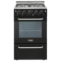 Unique Prestige 20" 1.6 Cu. Ft. Electric Ignition Freestanding Gas Range (UGP-20V PC1) - Black