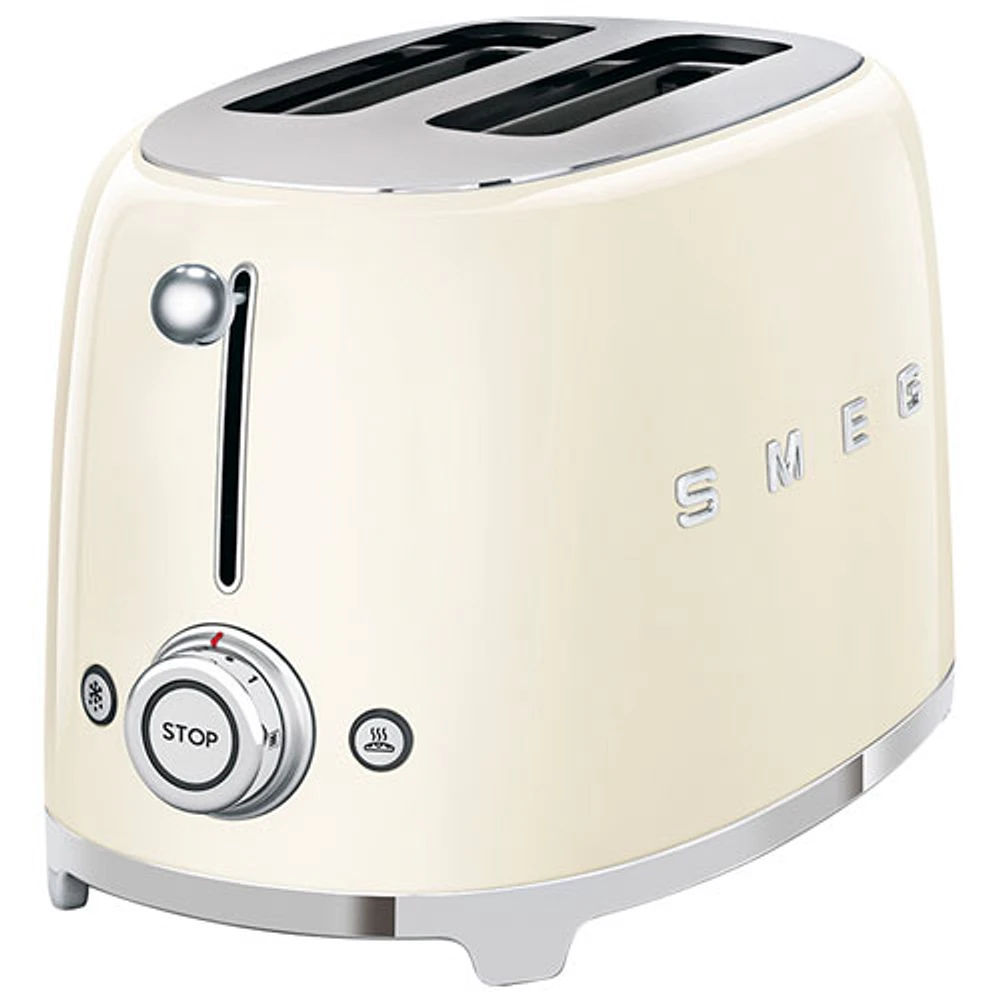 Smeg 50's Style Retro Toaster - 2-Slice - Cream
