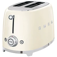 Smeg 50's Style Retro Toaster - 2-Slice - Cream