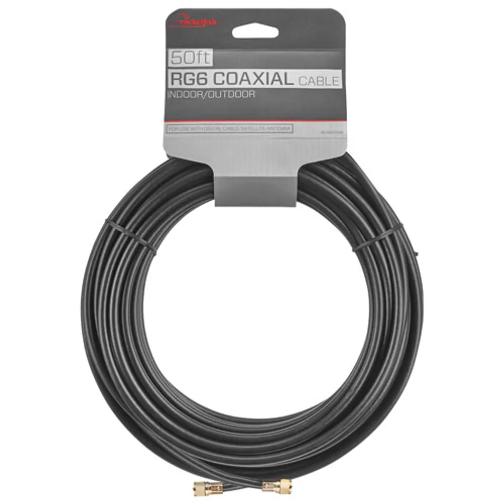 Rocketfish 15.24m (50 ft.) RG6 Coaxial Cable - Only at Best Buy