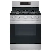 LG 30" 5.8 Cu. Ft. Fan Convection 5-Burner Freestanding Gas Air Fry Range (LRGL5823S) - Stainless