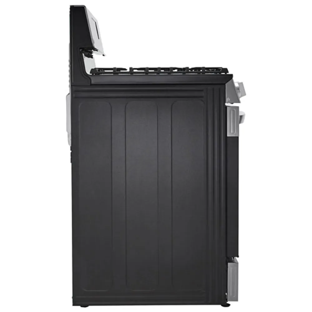 LG 30" 5.8 Cu. Ft. Fan Convection 5-Burner Freestanding Gas Air Fry Range (LRGL5823S) - Stainless