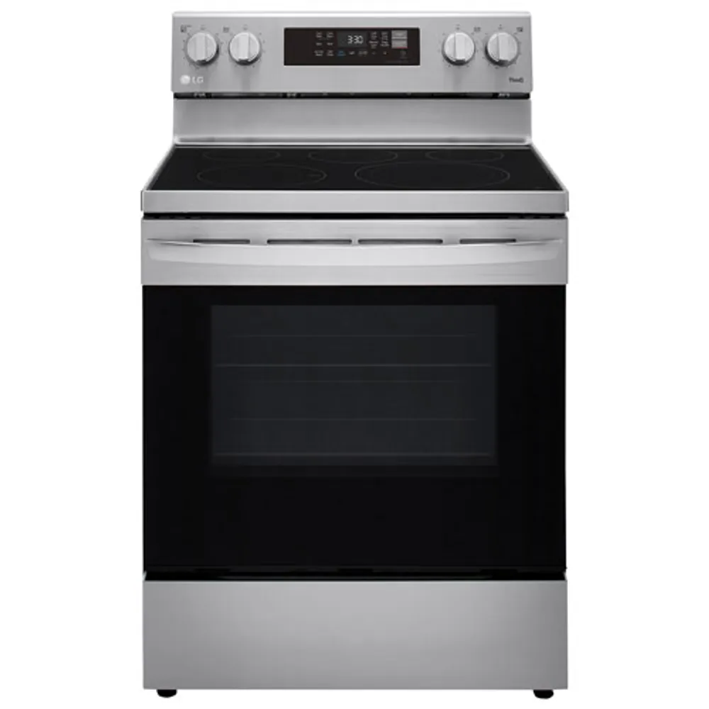 LG 30" 6.3 Cu. Ft. Fan Convection 5-Element Electric Air Fry Range (LREL6323S) - Stainless Steel