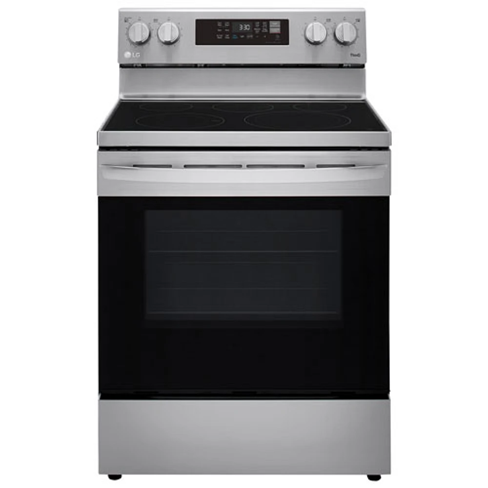 Cuisinière électrique 5 éléments/convection/friture air 6,3 pi³ 30 po de LG (LREL6323S) - Inox