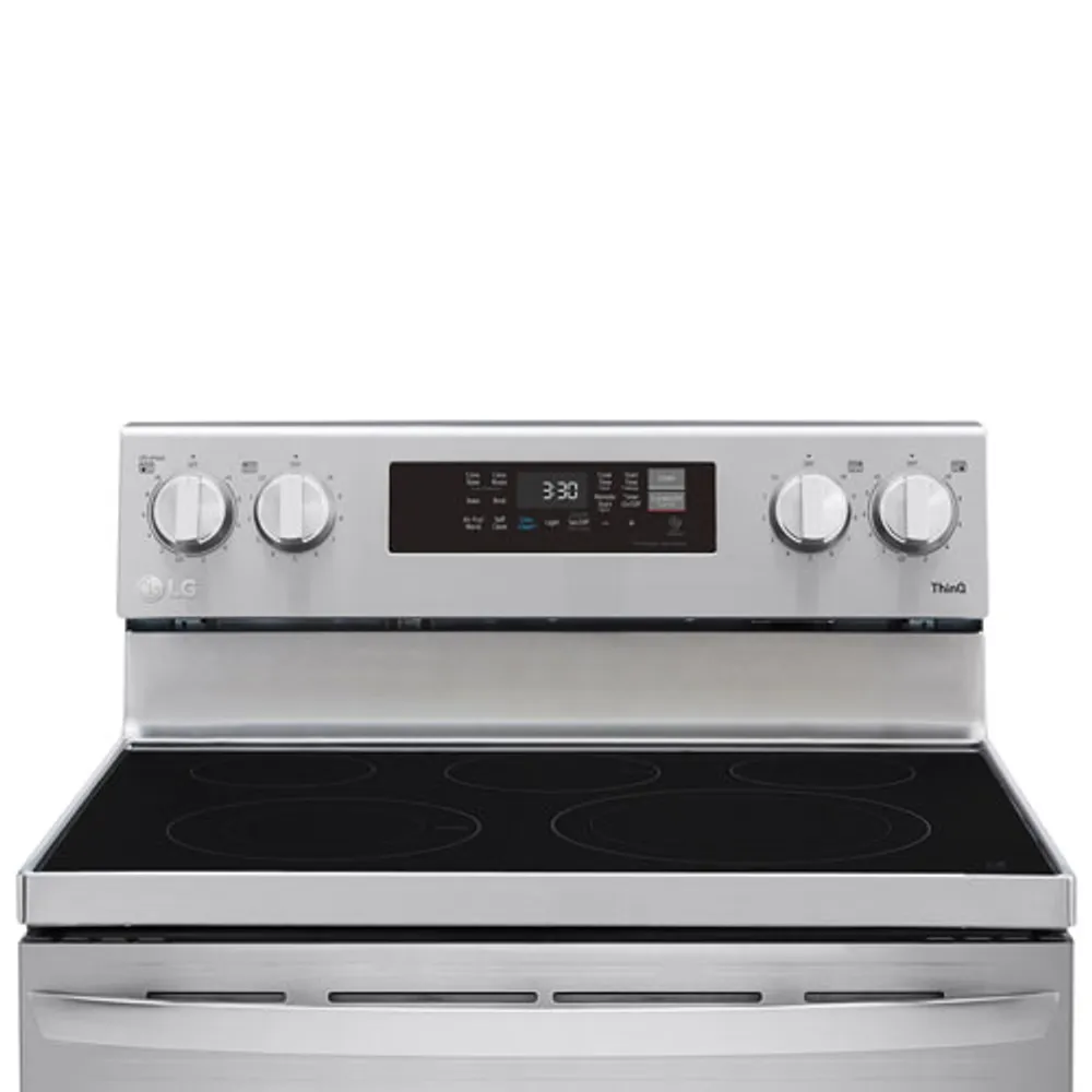 LG 30" 6.3 Cu. Ft. Fan Convection 5-Element Electric Air Fry Range (LREL6323S) - Stainless Steel