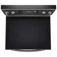 Cuisinière élec. 5 éléments/ventilateur conv./friture air 6,3 pi³ 30 po de LG (LREL6323S)-Inox noir